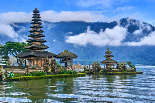 Pura Ulun Danu Beratan temple on Bali island, Indonesia