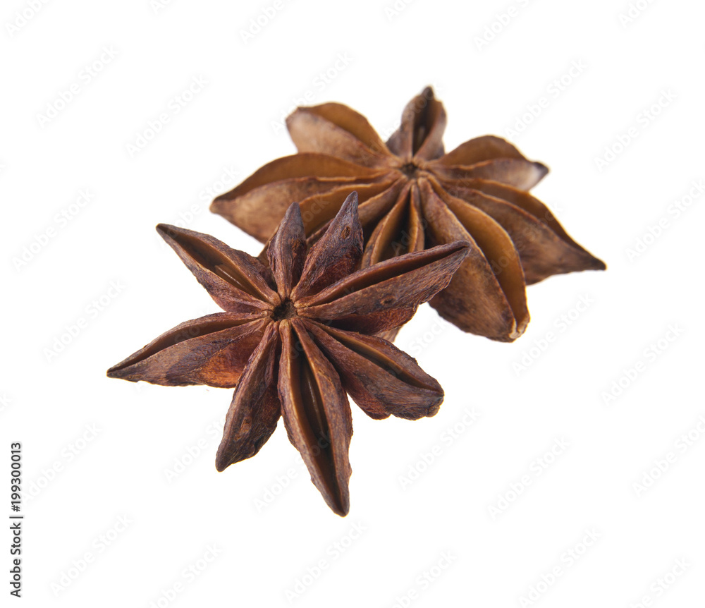 Anise isolated on white background Anise isolated on white background