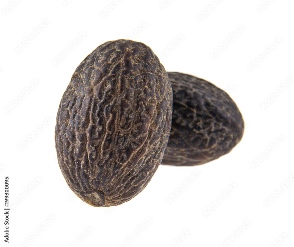 nutmeg isolated on white background nutmeg isolated on white background