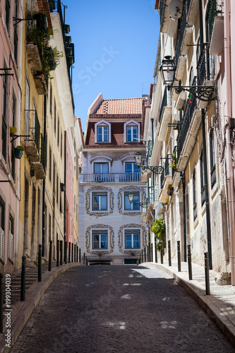 Fototapeta Naklejka Na Ścianę i Meble -  Street in Barrio Alto Lisbon