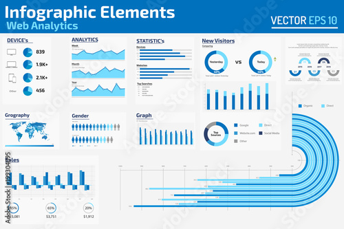 infographic Elements Web Analytics