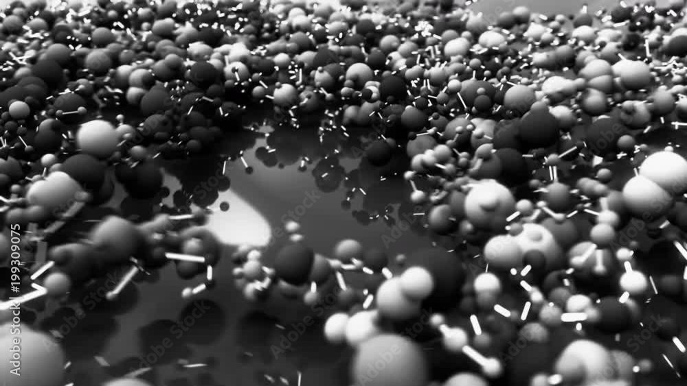 Molecules change colors as they bind and mix together. 4K UHD animation. Molecules change colors as they bind and mix together. 4K UHD animation.