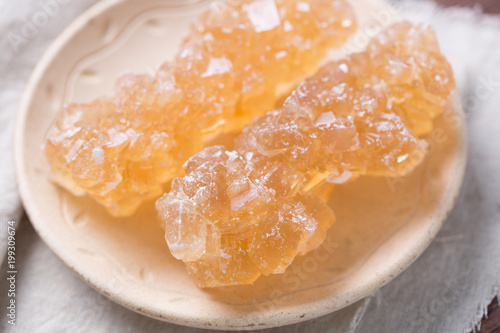 Εκτύπωση καμβά Closeup of Brown Rock Sugar Candy