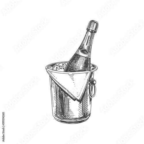 Beautiful vector hand drawn restaurant stuff Illustration.