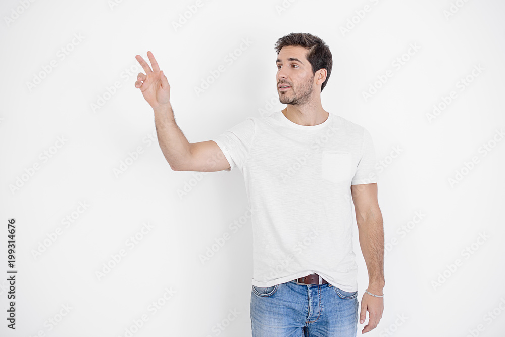 man in white t-shirt man in white t-shirt