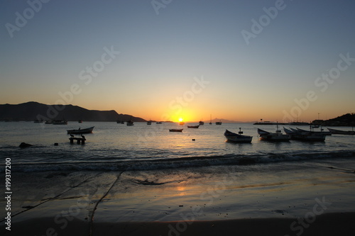 marine sunset in Juan Griego  Margarita Island  Venezuela