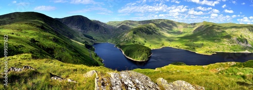 Sunlight over Mardale Head Haweswater photo