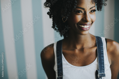 Pretty african american wom...
