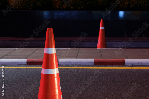 Orange traffic cones