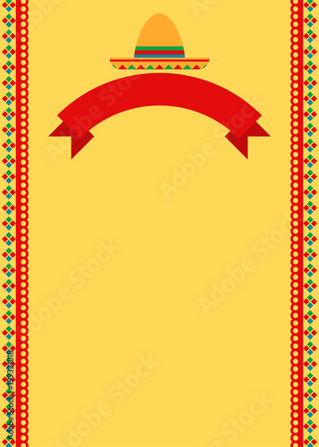 Mexican poster background