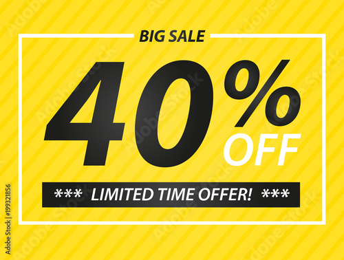 40% big sale offer