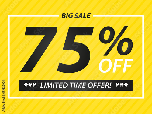 75% big sale offer