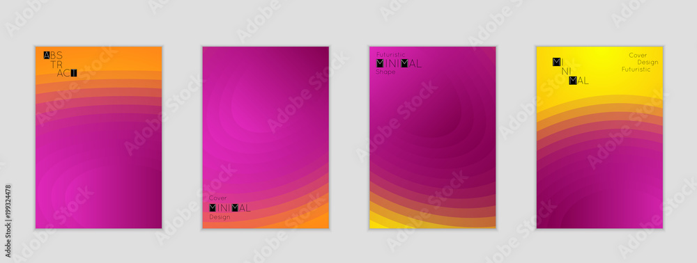 Fototapeta premium Template with Fluid gradient shape with transparent blend