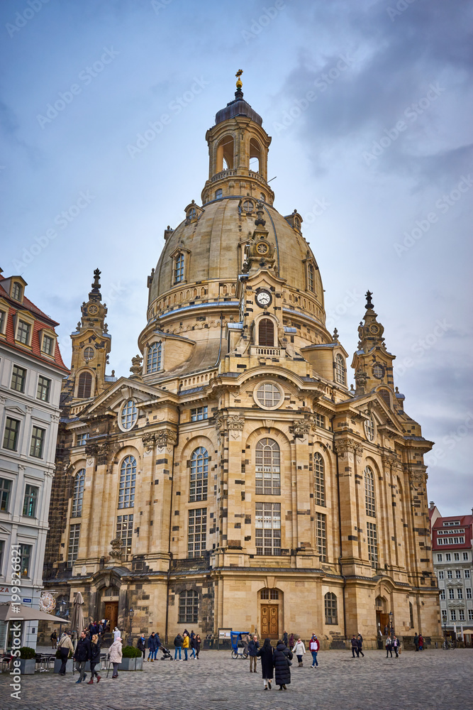 Church of Our Lady - so called Frauenkirche - in Dresden city, Germany