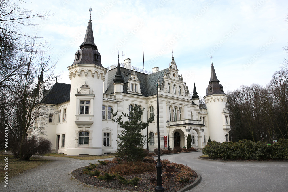 The historic Castle Jelcz-Laskowice in Silesia, Poland