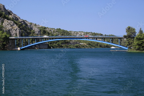 Road bridge in Krka National Park 