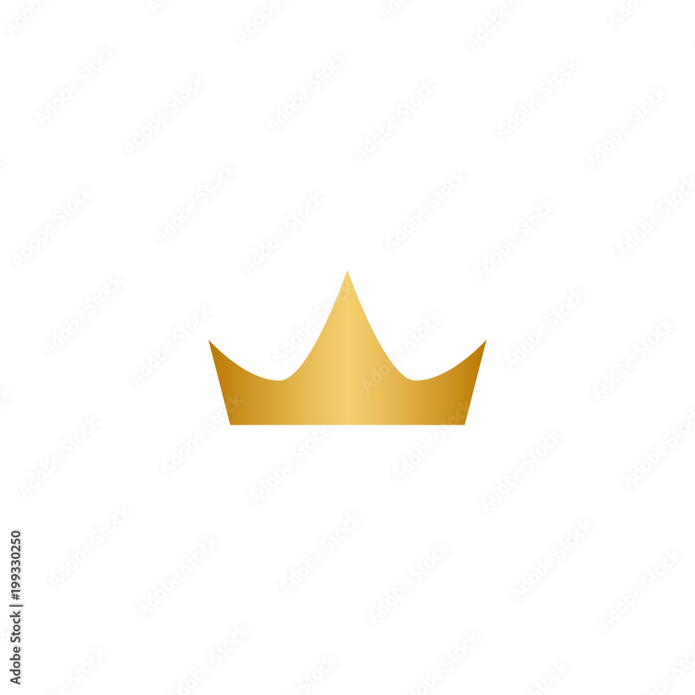 Fototapeta premium Gold crown logo icon element