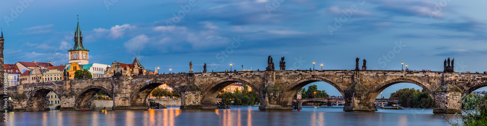 view of Charles Bridge in Prague
