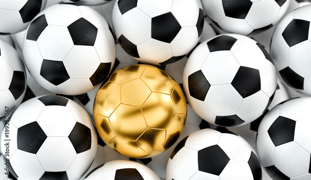 Golden soccer ball Golden soccer ball
