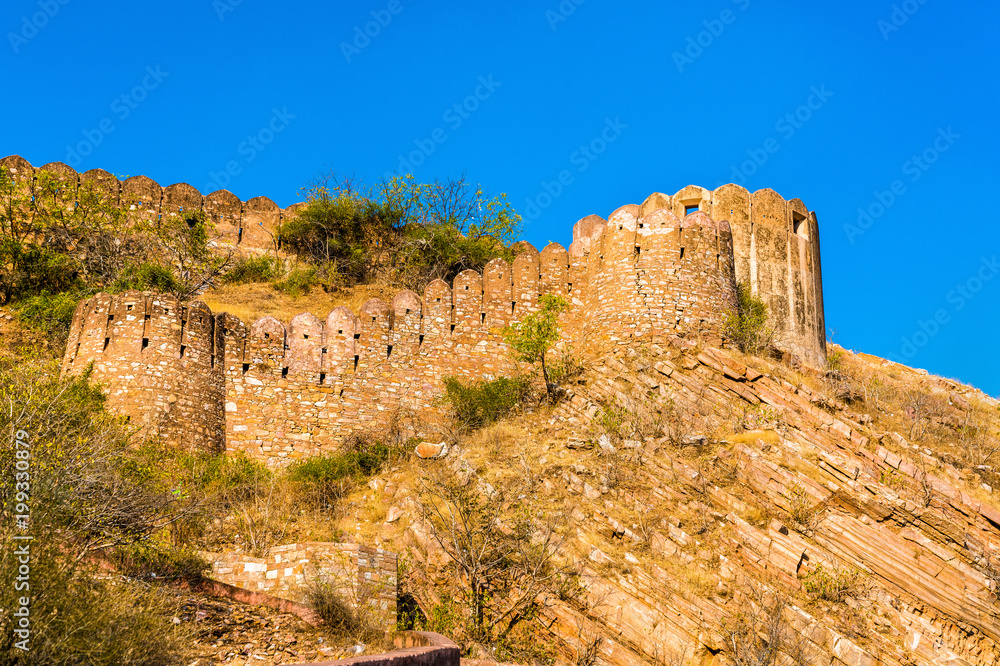 Walls of Nahagarh Fort at Jaipur - Rajasthan, India