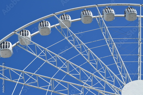 The white Ferris wheel