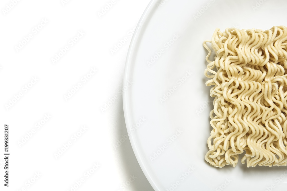 Raw asian instant noodles Raw asian instant noodles