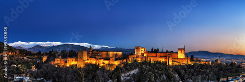 Alhambra, Granada, Sierra Nevada, Spain photo