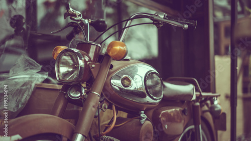 Plakat Vintage Grunge Motorcycle