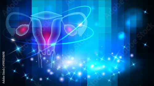Female uterus abstract background © reineg