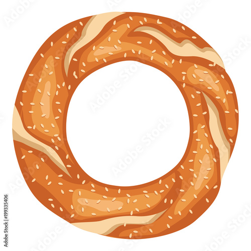 Vector Illustration Of Turkish Bagel