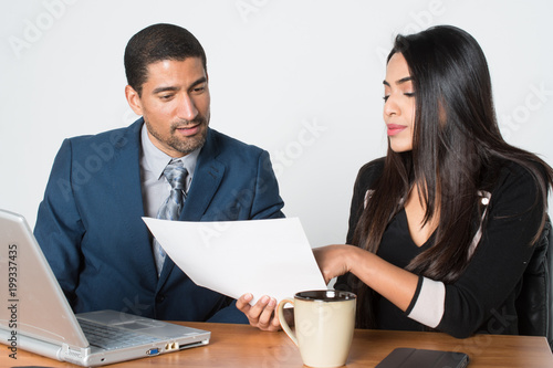 Businesswoman At Work With ...