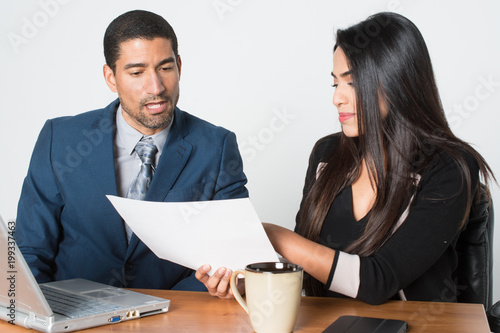 Businesswoman At Work With ...