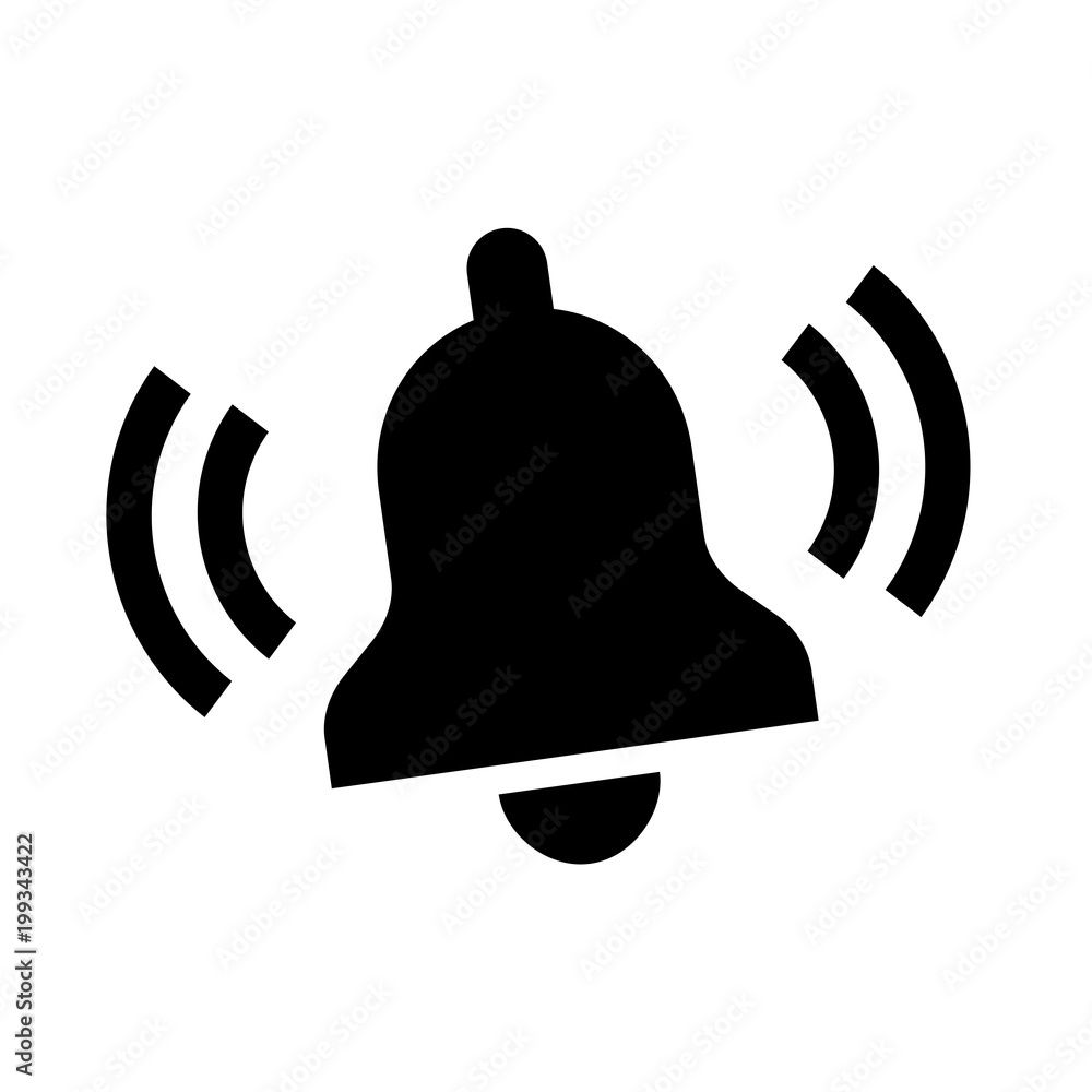 Ringing bell icon Stock Vector by ©SimVA 96383402