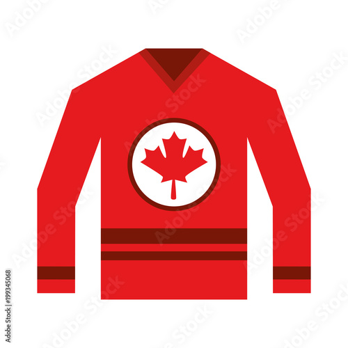 c jersey with flag canadian vector illustration design photo