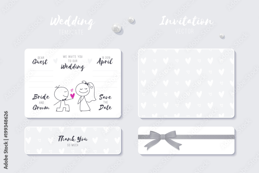 wedding vector template
