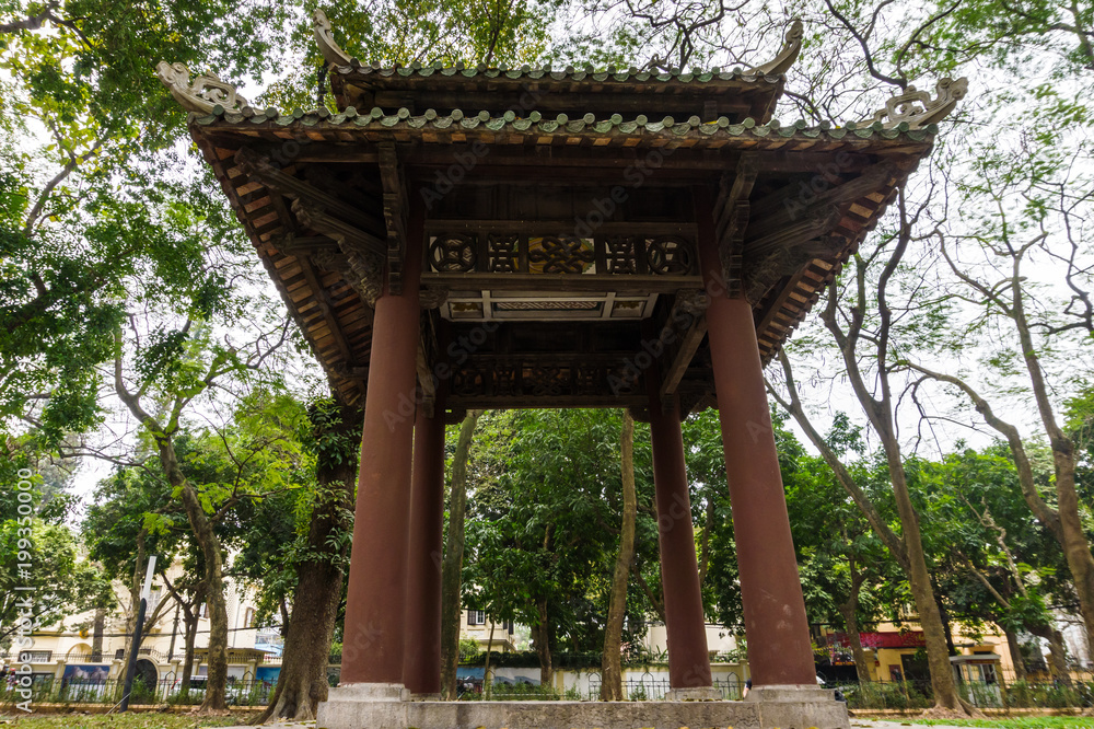 Traditional chinese style architecture with trees, arbor Traditional chinese style architecture with trees, arbor