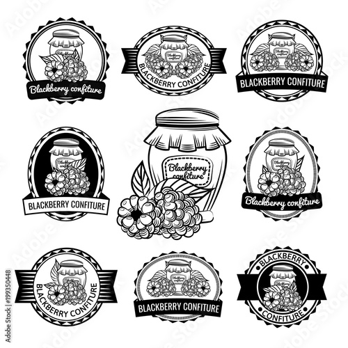 confiture lable blackberry