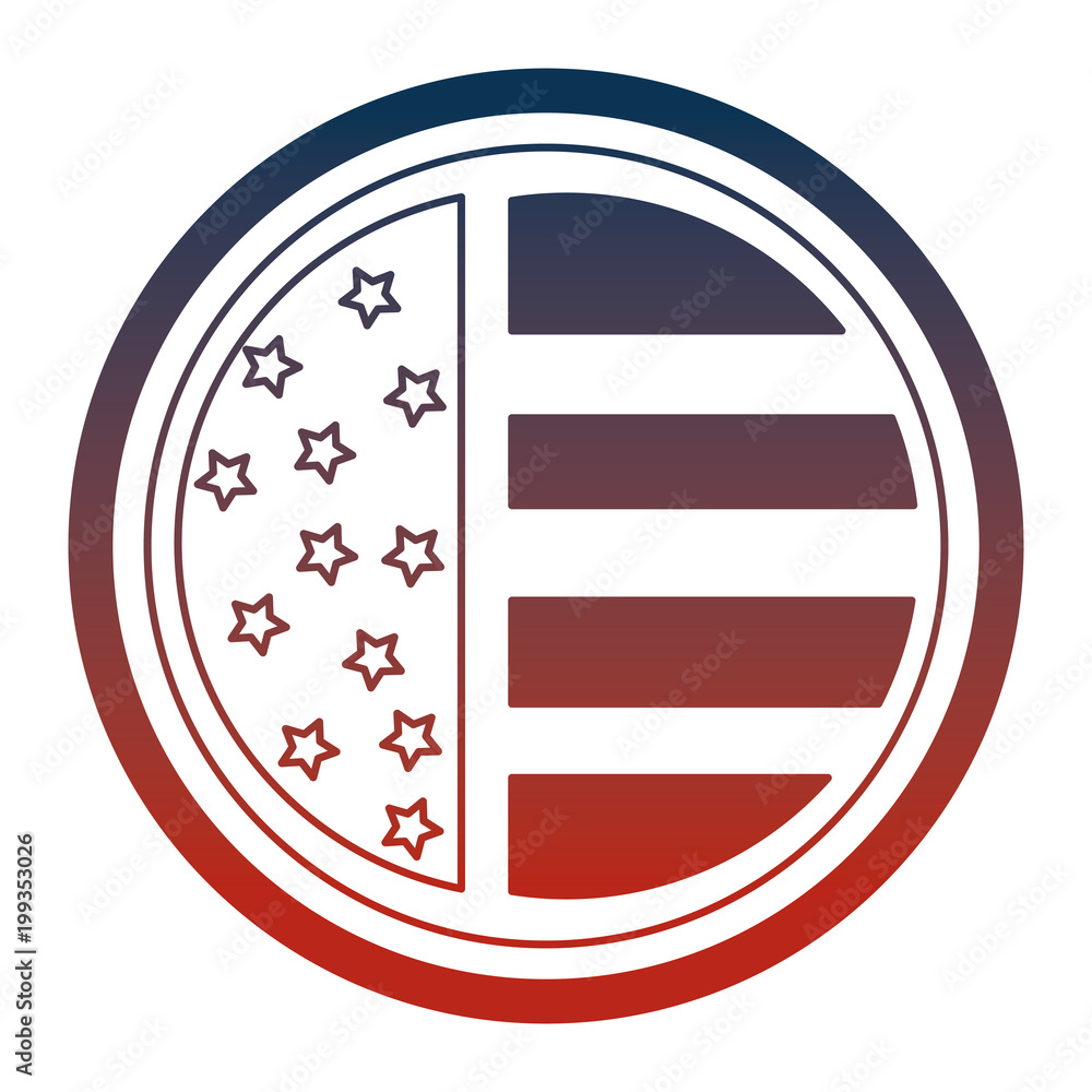 united states of america emblem with star shape vector illustration design united states of america emblem with star shape vector illustration design