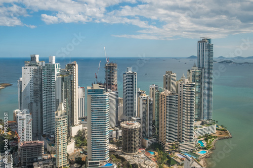skyscraper skyline aerial -   Panama City © hanohiki