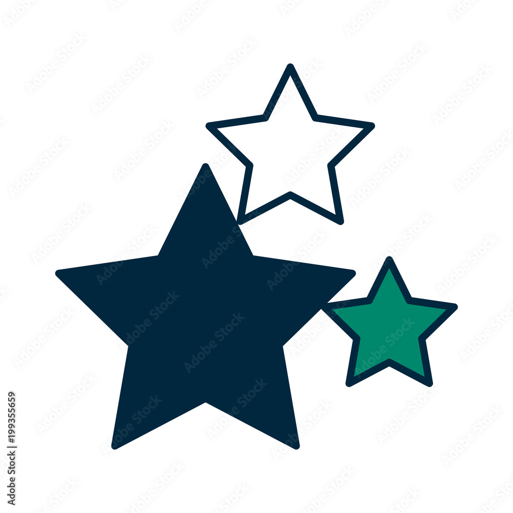 set stars party decoration vector illustration design set stars party decoration vector illustration design