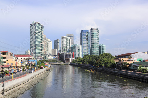 Pasig River Passing Rockwell & Makati in Manila Philippines photo