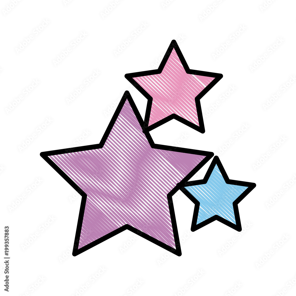 stars decoration celebration ornament icon vector illustration drawing stars decoration celebration ornament icon vector illustration drawing