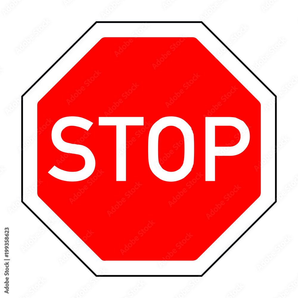 Verkehrszeichen, Stoppschild, Halt! Verkehrszeichen, Stoppschild, Halt!