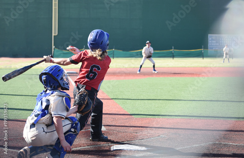 Youth Baseball batter