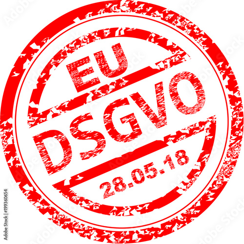 Stempel DSGVO Datenschutz Grundverordnung Europa