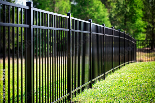 Black Aluminum Fence  photo