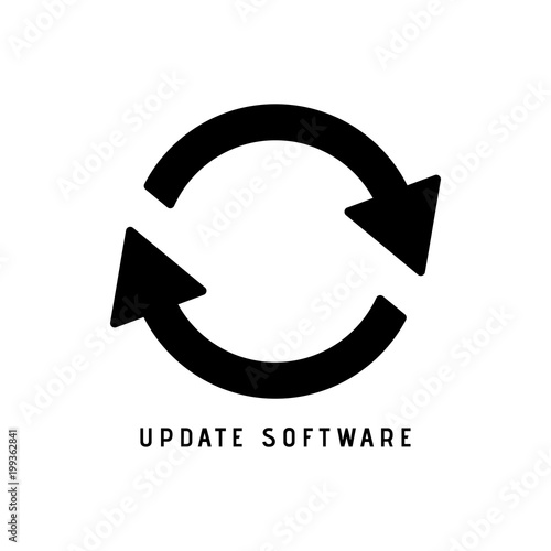 Free Download Update icon vector, solid illustration - GFXLoad