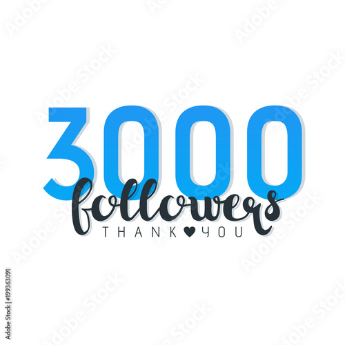 Three Thousand followers banner