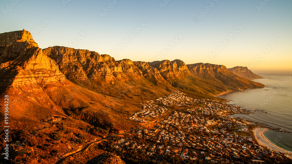 Fototapeta premium View from Lionshead, Cape Town, South Africa