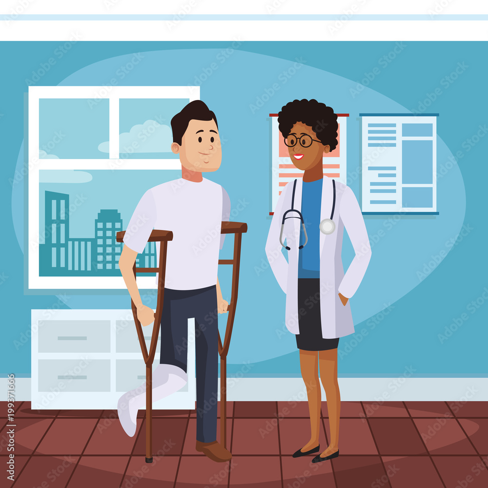Doctors office cartoon vector illustration graphic design Doctors office cartoon vector illustration graphic design